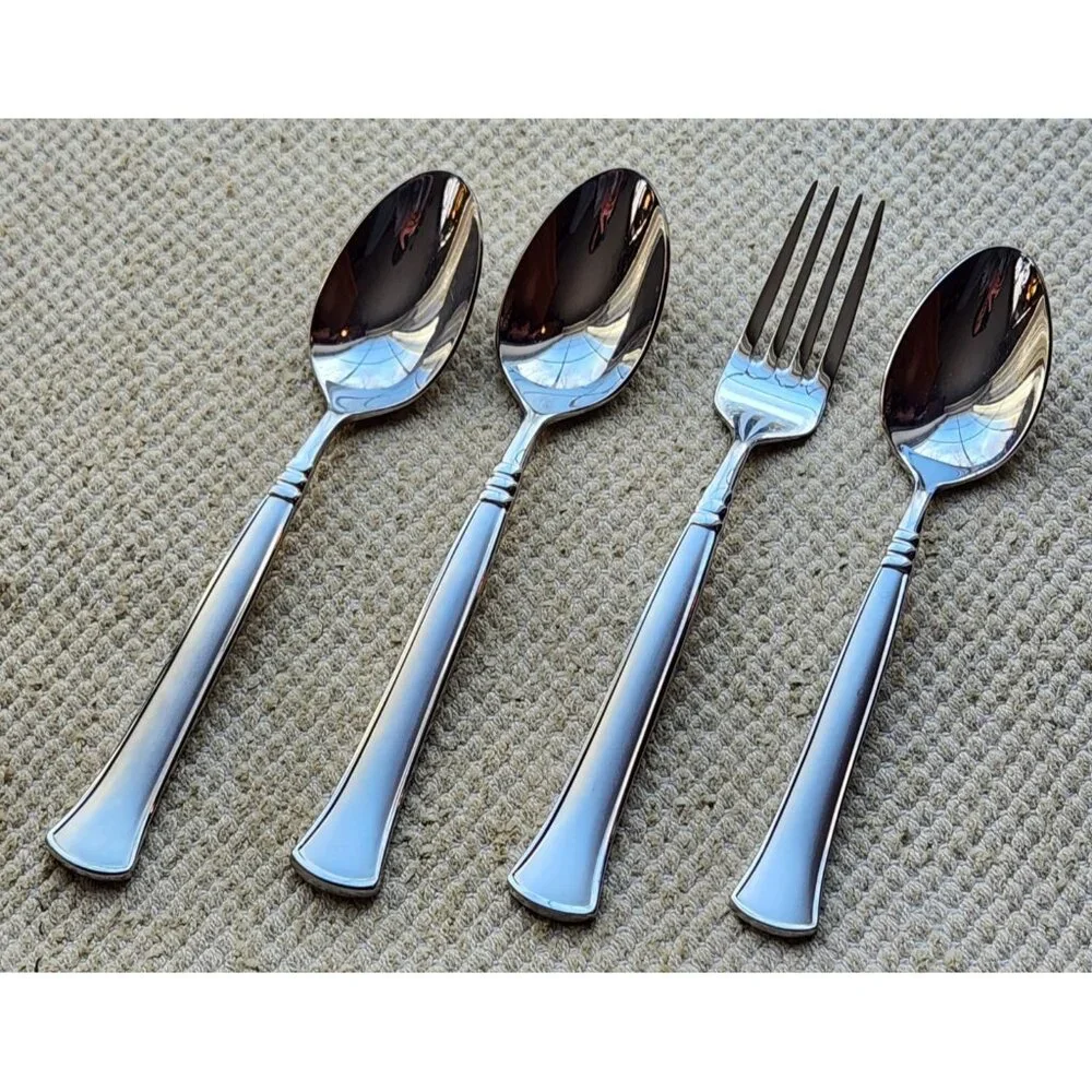 SYLVAN MATTE Reed & Barton Stainless Salad Fork Teaspoon 2 Table Spoons Flatware